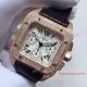 2017 Swiss Replica Cartier Santos 100 Watch Rose Gold Diamond Bezel 7750 Automatic (3)_th.jpg